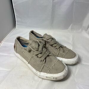 Blowfish Malibu White/Grey Sneakers size 7.5
